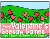 Pre-K Valentine's Seesaw Activities (Math & Literacy)