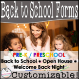 Preschool & Pre-K Welcome Packet