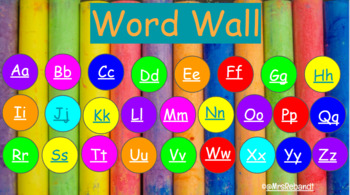Preview of Pre-K Word Wall (With Pictures)