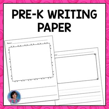 Kindergarten Writing Paper with a Box {5 Writing Papers with Pictures Boxes}