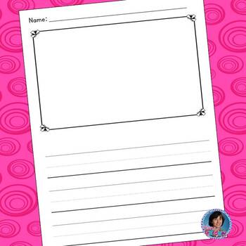 Kindergarten Writing Paper with Picture Box • Mrs E Virtually