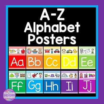 A- Z Alphabet Posters by Teaching Little Learners | TpT