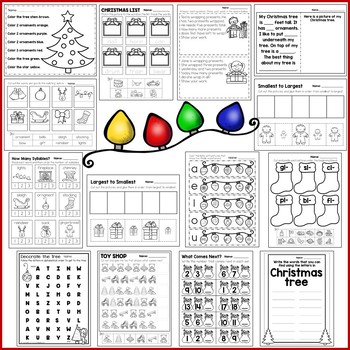 Christmas Activities by Teaching Little Learners | TpT