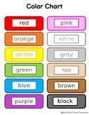 Color and Color Names Chart