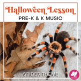 Pre-K and Kindergarten Halloween Music Lesson Plan - Spide