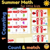 Pre-K counting fun activities for Summer - counting 0-10 w