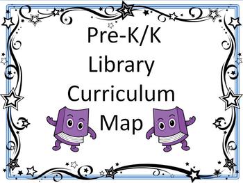 Preview of Pre K/K Library Curriculum Map-Getting Started & Common Core