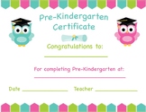 Pre-Kindergarten Certificate- Graduation/Stepping Up
