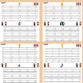 Pre-Kindergarten Education: Tracing uppercase and lowercase letters