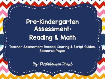 Preview of Pre-Kindergarten Entry Assessment