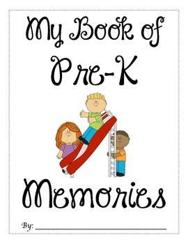 Preview of Pre-Kindergarten Memory Book - FREEBIE