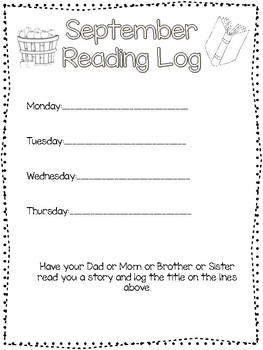 Pre-Kindergarten Printable Homework Packet and Folder Cover by Teach At