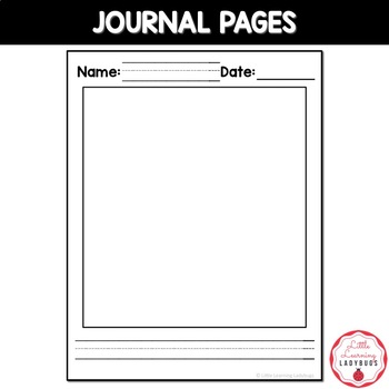 journal writing kindergarten printable