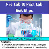 Pre Lab & Reflection Exit Slips