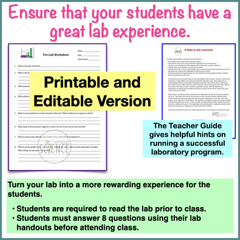 Pre Lab Worksheet for any Science Lab by Amy Brown Science | TpT