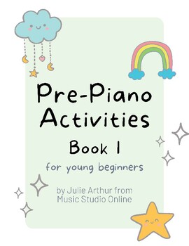Preview of Pre-Piano Activities Book 1 - Piano Curriculum - Piano Book for Young Beginners