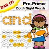 Pre-Premier Dolch Sight Words Dab&Dot, Dot Marker , Do-A-D