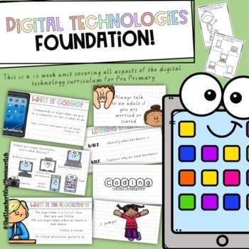 Preview of Pre Primary Digital Technologies Unit *Australian Curriculum Aligned*
