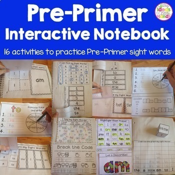 Preview of Pre-Primer Sight Word Interactive Notebooks Bundle