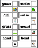 Pre-Primer Dolch Sight Words & Nouns (94)  Picture-Word Ma