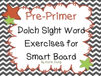 Preview of Pre-Primer Dolch word practice (meets Common Core Standards and TEKS)