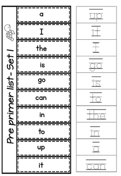 Pre Primer Interactive Notebook Pages by Paula's Place Teaching Resources
