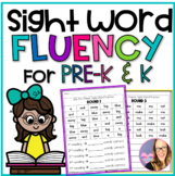 Sight Word Fluency for Pre-K and Kindergarten