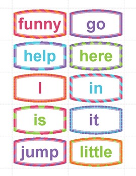 Pre-Primer Sight Word Flash Cards by Literacy with Mrs Bennett | TPT