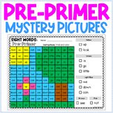 Pre-Primer Sight Word Mystery Pictures - Fun Color by Sigh