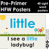 Pre Primer Sight Word Posters