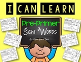 Pre-Primer Sight Word Practice Pages {No Prep}