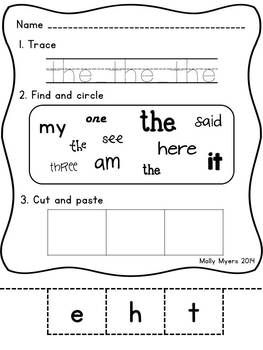 dolch sight word stories printable