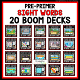 Pre-Primer Sight Words Bundle (BOOM Cards™ - 20 Decks) Dig