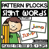 Pre-Primer Sight Words Pattern Blocks Center