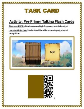 Preview of Sight Word Recognition Activities - Digital Flash Cards with Sound