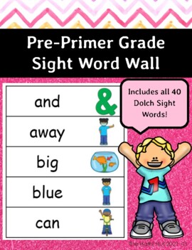 Preview of Pre-Primer Visual Word Wall