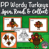 Pre-Primer Wordy Turkeys Sight Word Game