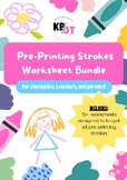 Pre-Printing Strokes Worksheet Bundle