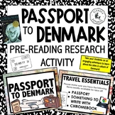 Pre-Reading Activity- PASSPORT TO DENMARK- Number the Stars