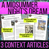 Pre-Reading Activity for A Midsummer Night's Dream - Build
