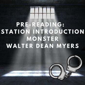 Preview of Pre-Reading Monster by Walter Dean Myers Station Activity