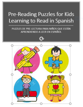 Preview of Pre-Reading Puzzles for Kids Learning to Read in Spanish