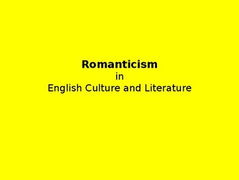 Preview of Pre-Romanticism