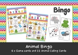 Pre-School & Kindergarten Animal Bingo Game Printable