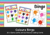 Pre-School & Kindergarten Colours Bingo Game Printable