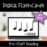 Pre-Staff Piano Digital Flashcards: 80+ Interactive Google