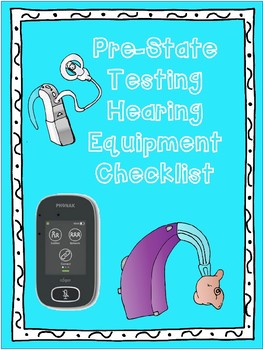 Preview of Pre-State Test Hearing Equipment Checklist