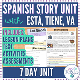Pre Super 7 Spanish Story Reading Comprehension Unit| Aniversario