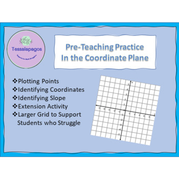 Preview of Pre-Teaching Practice in the Coordinate Plane