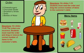 Preview of Pre-Vocational Skills-Complete the Customer's Order and Fix the Customer's Order